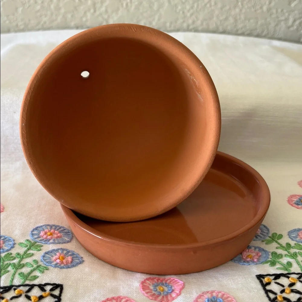 Vintage Terracotta Garlic Baker or Roaster